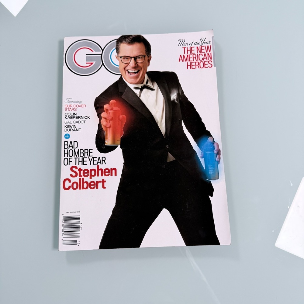 GQ Magazine December 2017 Stephen Colbert Men of the Year Issue # 2370